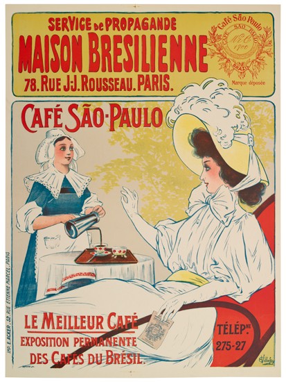 E. PAUL VILLEFROY (DATES UNKNOWN). MAISON BRESILIENNE. 1900. 31x23 inches, 80x59 cm. E. Acker, Paris.